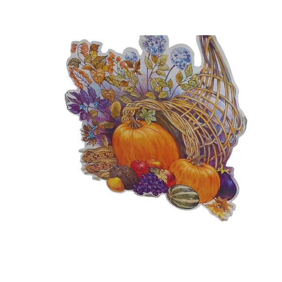 Vintage Eureka Amscan Thanksgiving Cardboard Die Cut Outs SET OF 6 - Picture 7 of 8